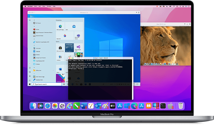 Mac 上的虚拟机 使用parallels 虚拟机运行windows 应用